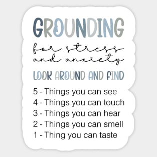 Grounding for Stress and Anxiety Sticker